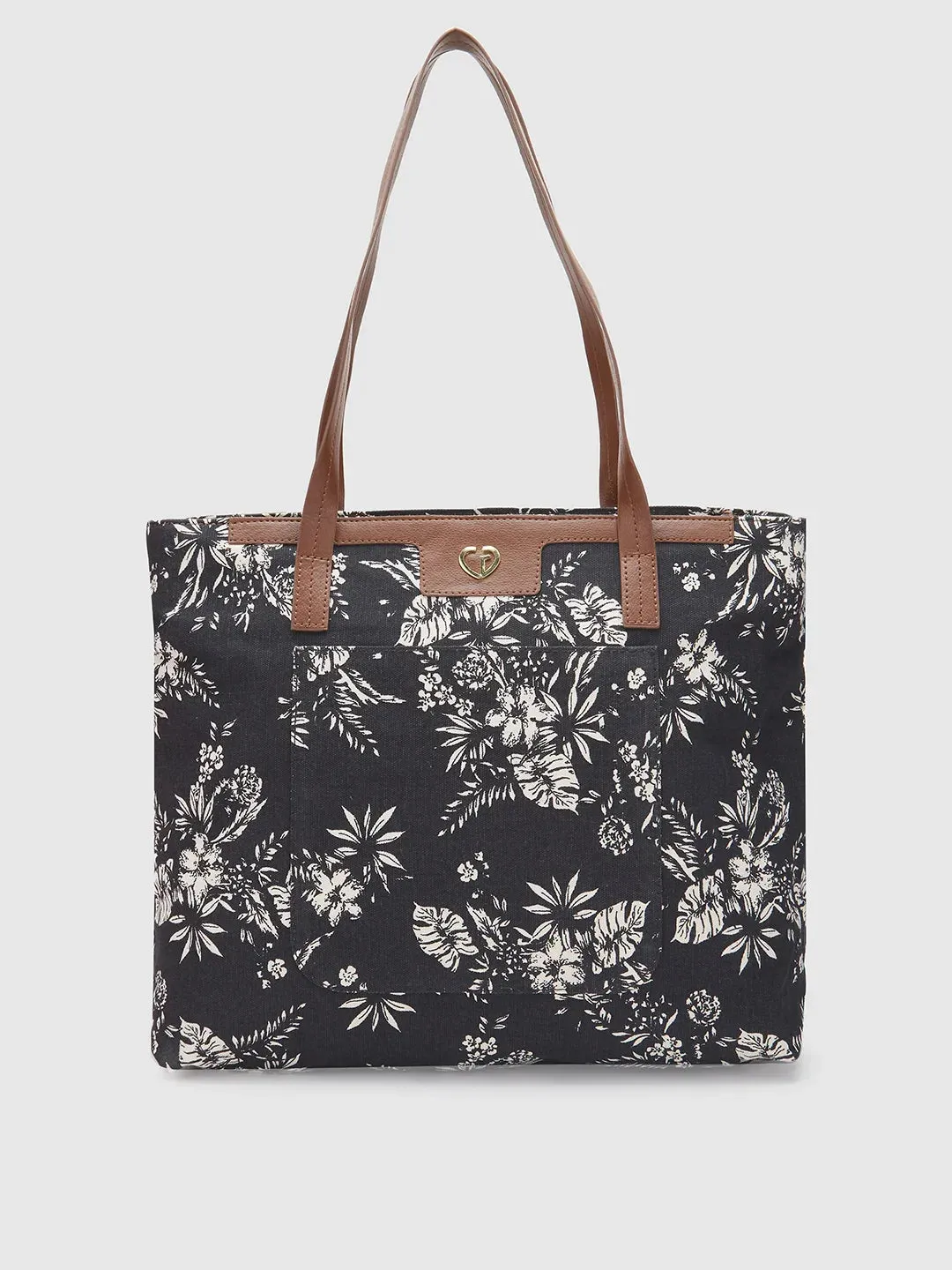 Caprese Kendall Large Black Tote Bag