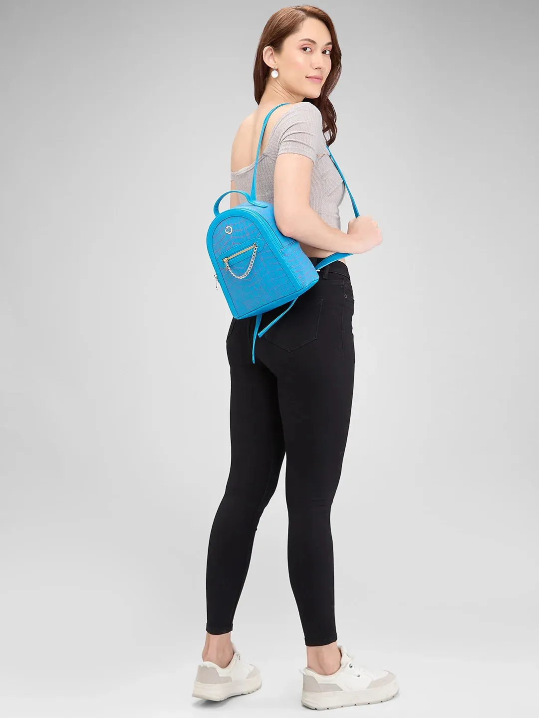 Caprese Mist Small Blue Backpack