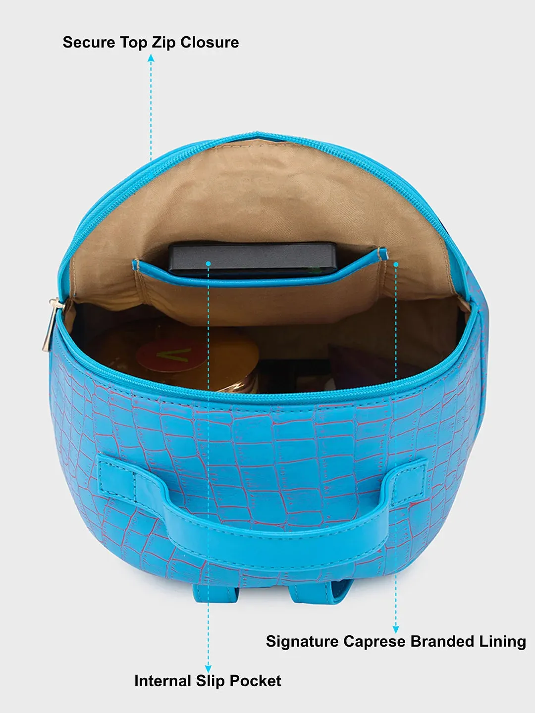Caprese Mist Small Blue Backpack