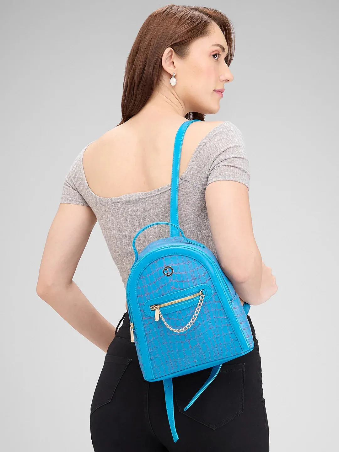 Caprese Mist Small Blue Backpack