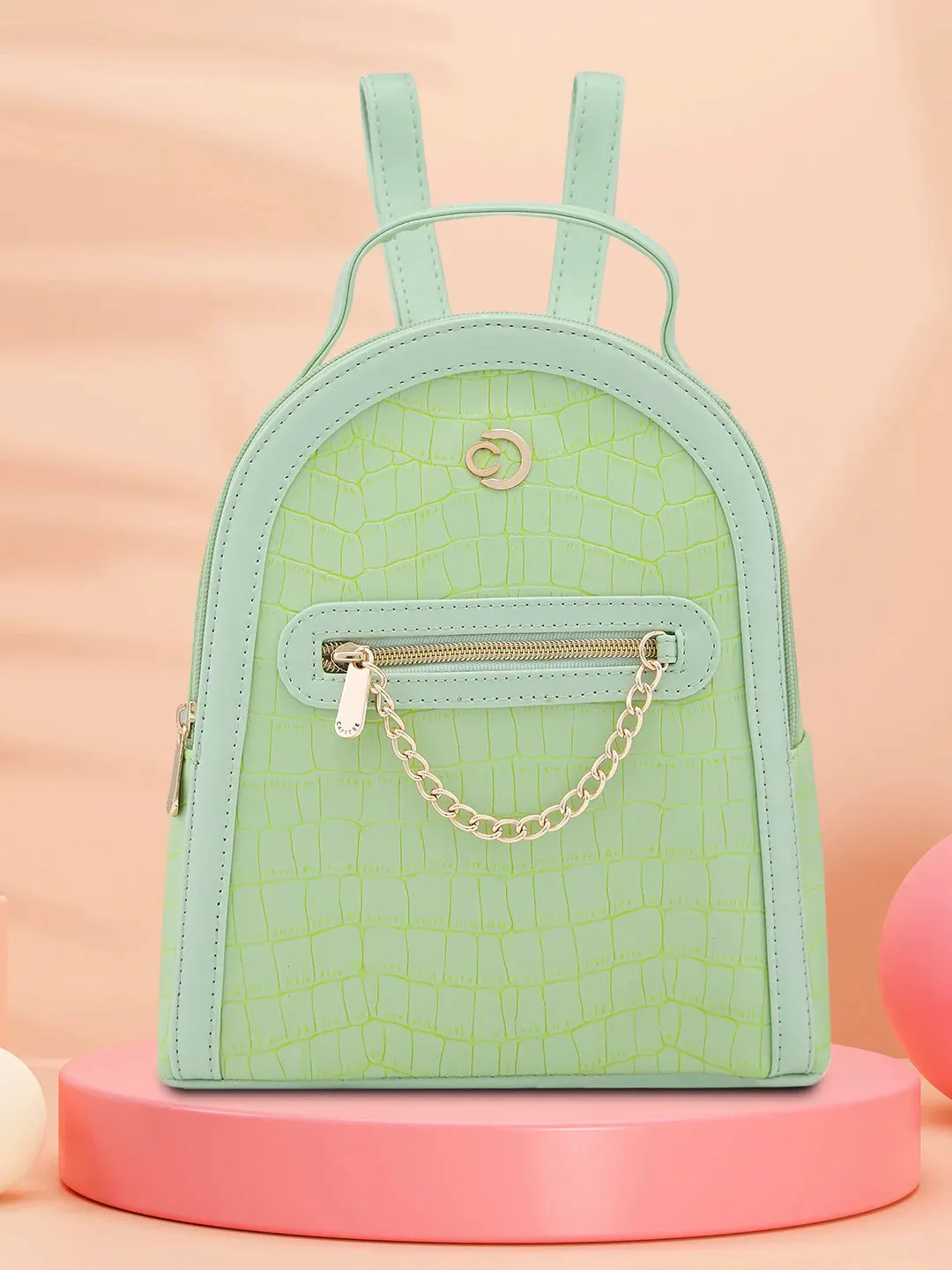 Caprese Mist Small Mint Backpack