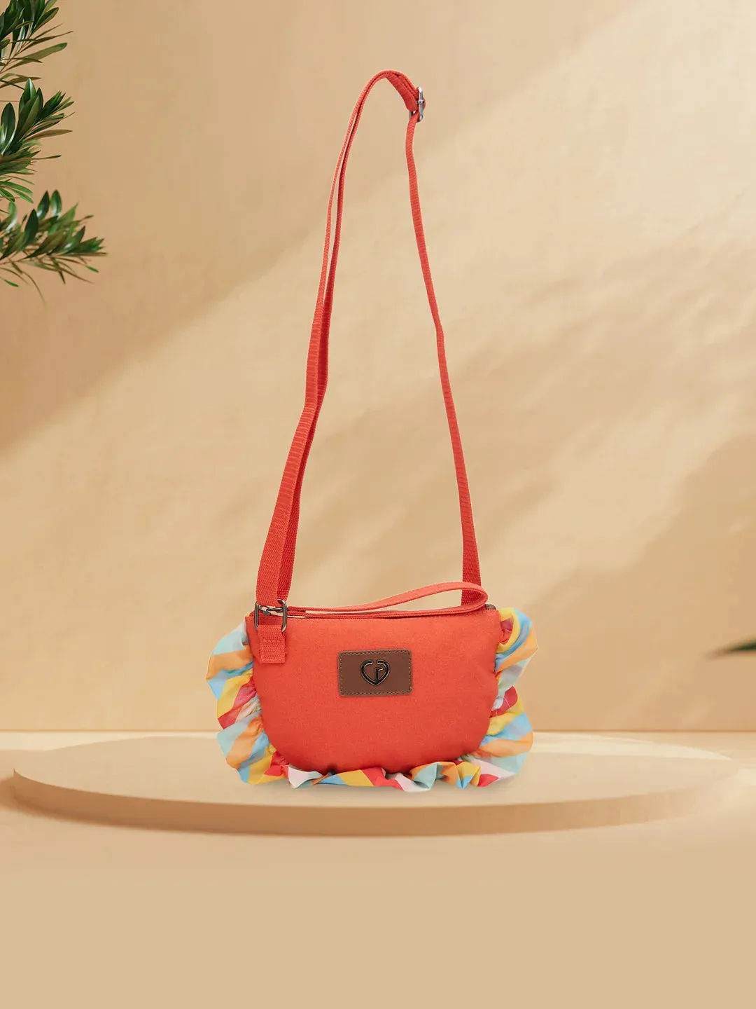 Caprese Oakley Medium Red Sling Bag