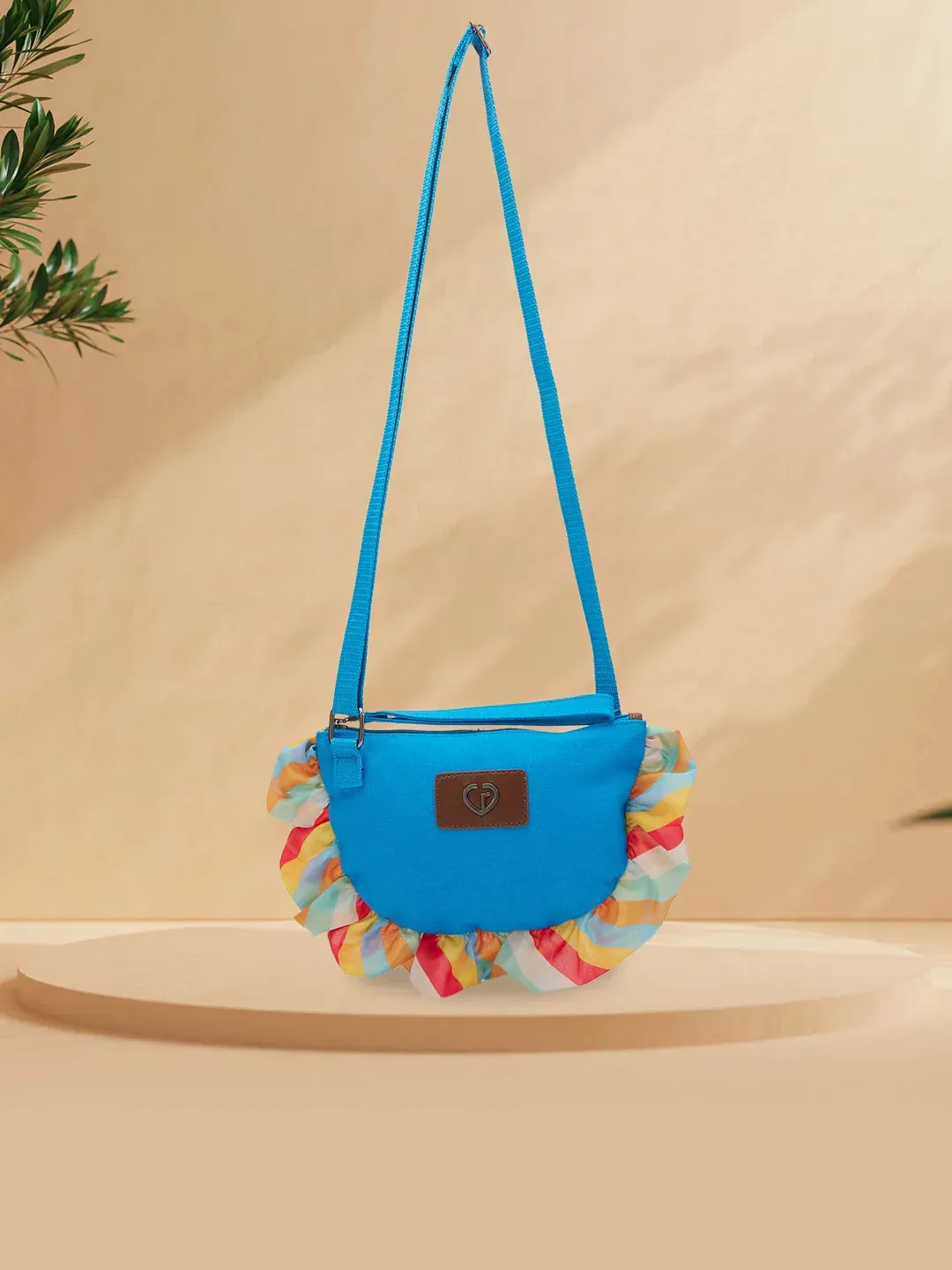 Caprese Oakley Medium Turquoise Sling Bag