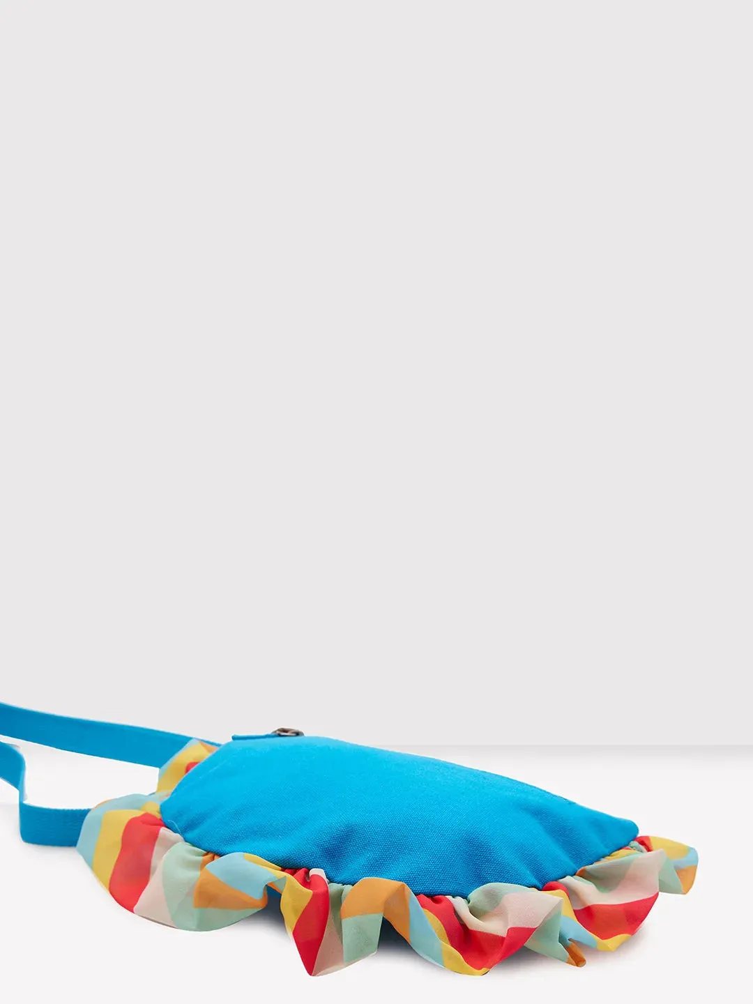 Caprese Oakley Medium Turquoise Sling Bag