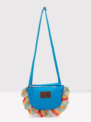 Caprese Oakley Medium Turquoise Sling Bag