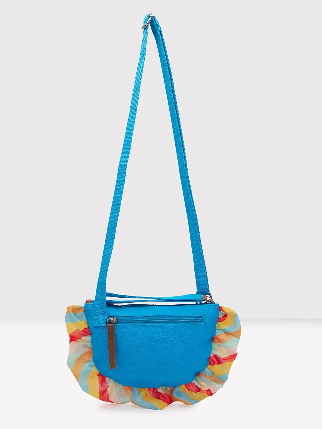 Caprese Oakley Medium Turquoise Sling Bag
