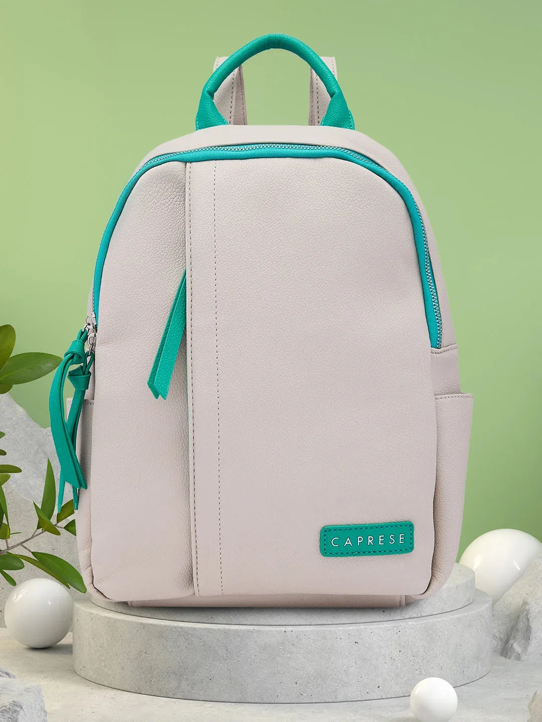 Caprese Tia Medium Beige Backpack