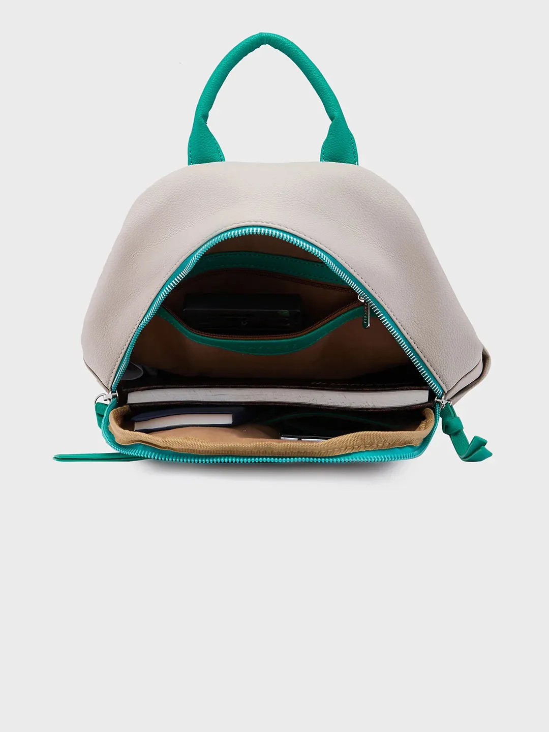 Caprese Tia Medium Beige Backpack