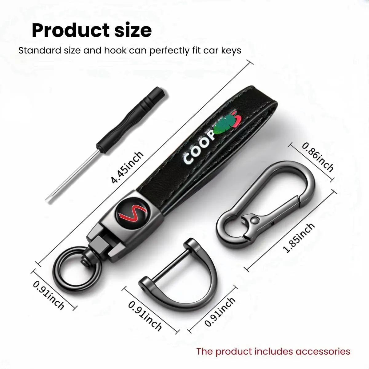 Car premium leather Keychain keyring key accessories