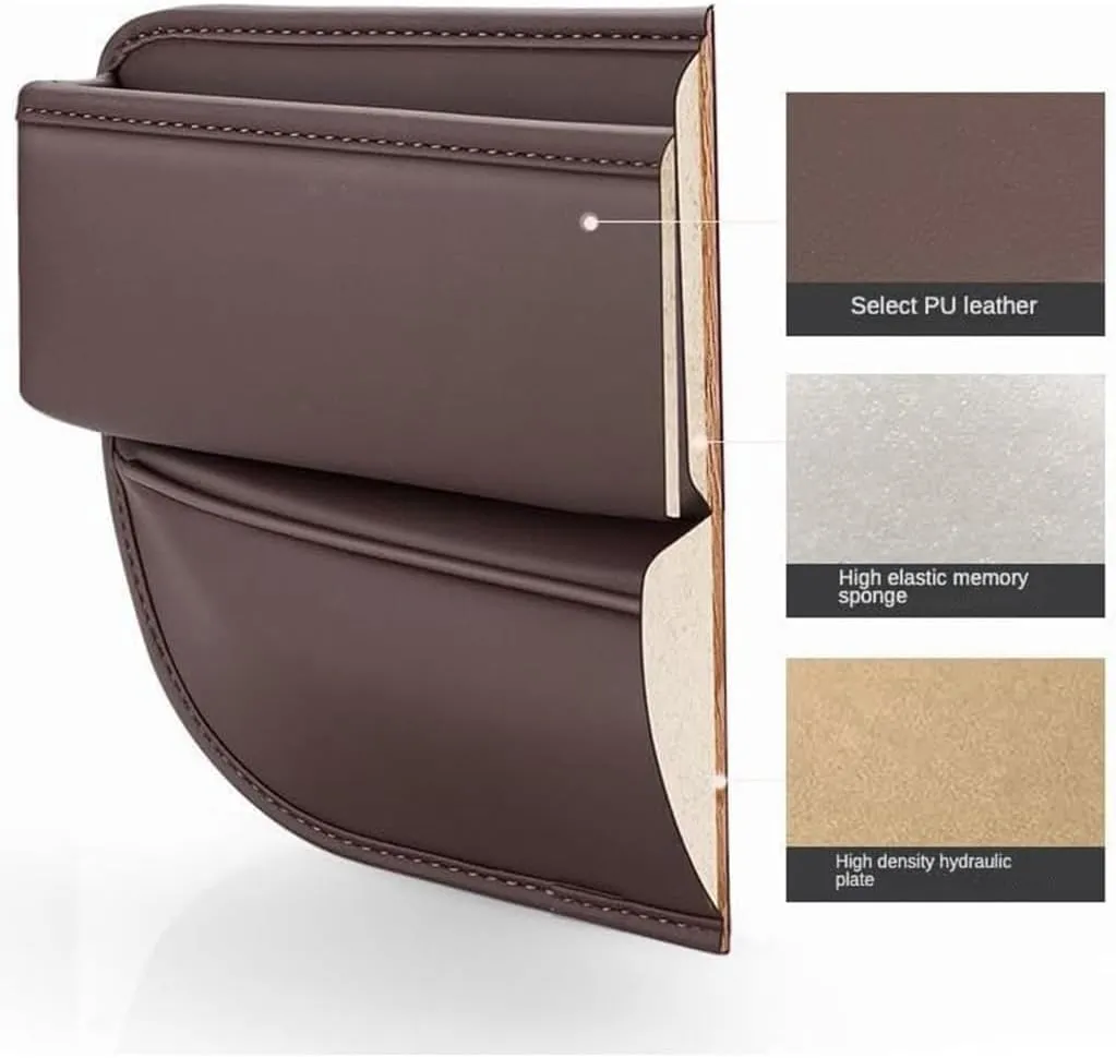 Car Seat Gap Filler Organizer for Mazda 3 IV Hatchback 2019 2020 2021 2022 2023 2024, Car Gap Filler Car Seat Storage Box Seat Gap Storage Box Car Accessories,Beige