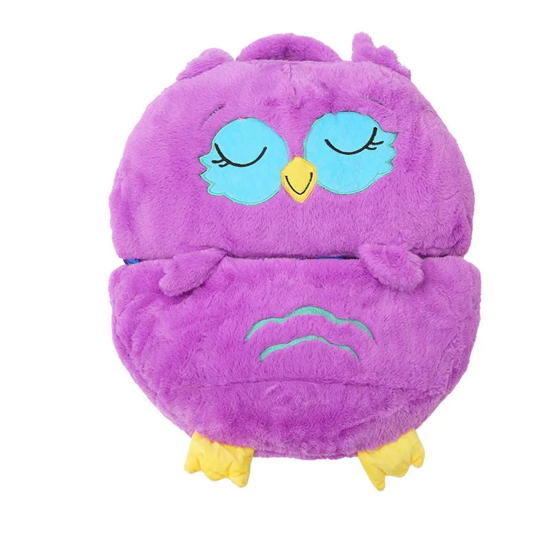 Cartoon Animal Sleeping Bag with Pillow for Kids Boys Girls Sleepovers Camping
