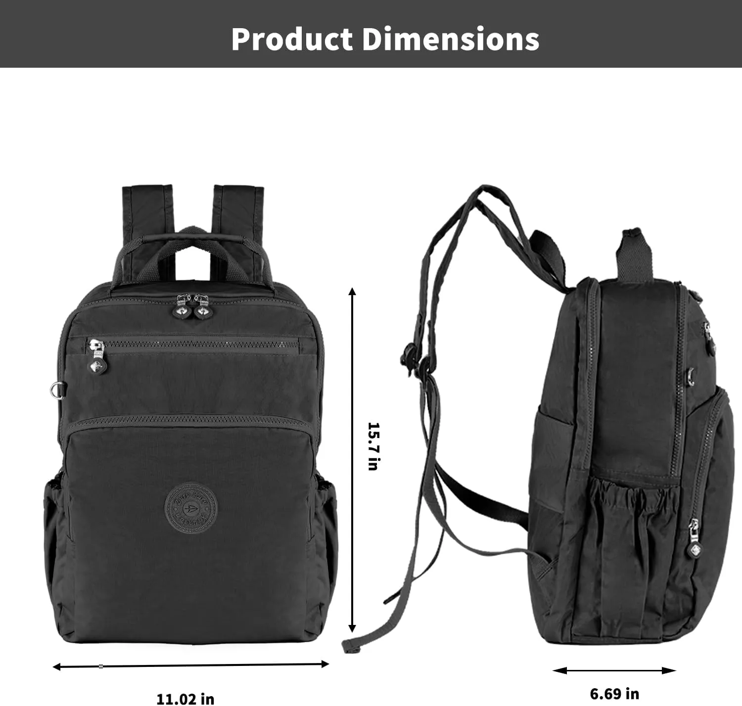 Casual Lightweight Travel Laptop Backpacks Water Resistant Large for Men Women Packback Daypack, Fits 15.6 Inch