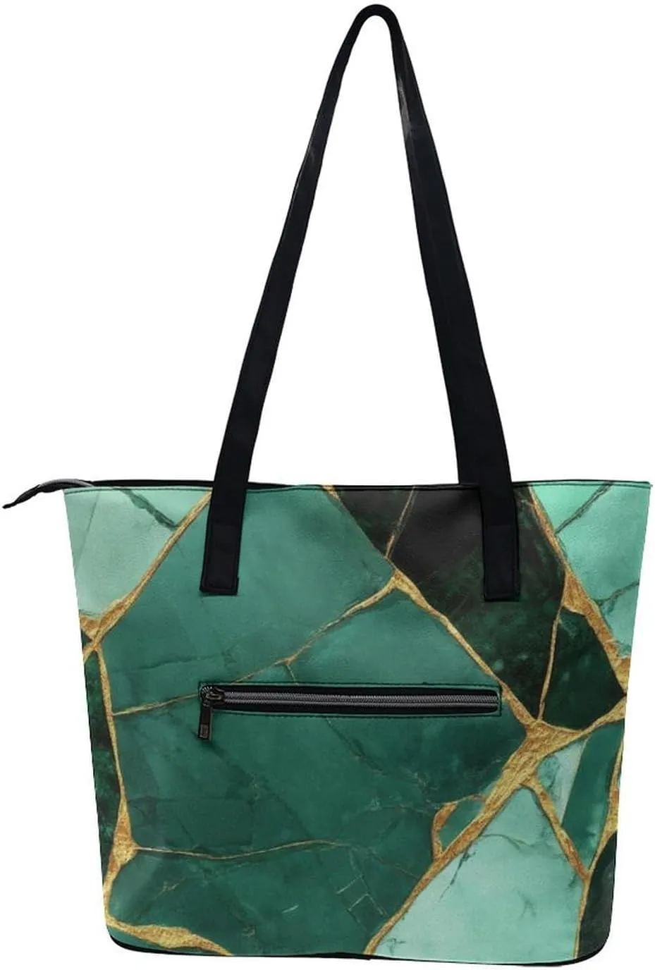 Casual Unsiex Tote Bag, Men and Women Lightweight Handbag with Compartment for Business, Travel