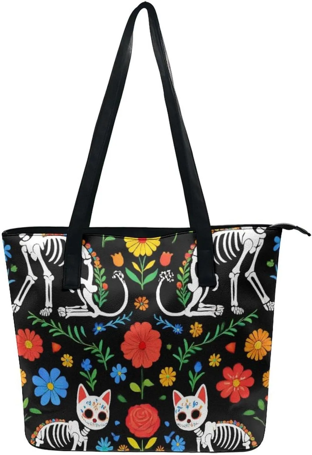 Casual Unsiex Tote Bag, Men and Women Lightweight Handbag with Compartment for Business, Travel