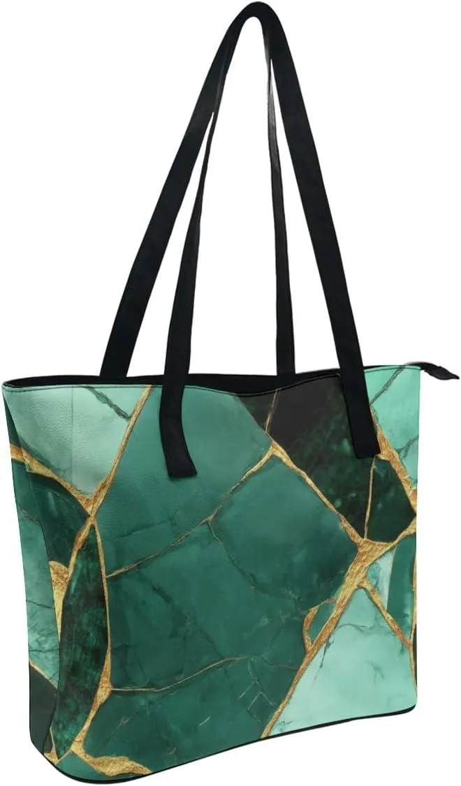 Casual Unsiex Tote Bag, Men and Women Lightweight Handbag with Compartment for Business, Travel