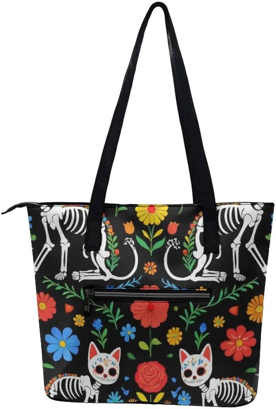 Casual Unsiex Tote Bag, Men and Women Lightweight Handbag with Compartment for Business, Travel