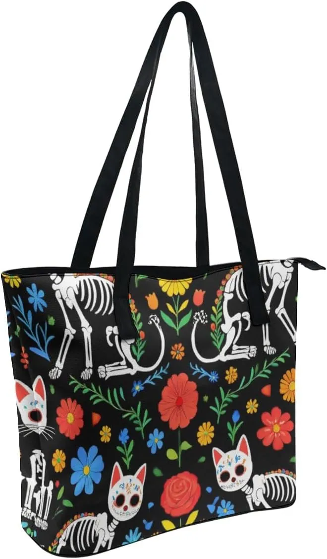 Casual Unsiex Tote Bag, Men and Women Lightweight Handbag with Compartment for Business, Travel