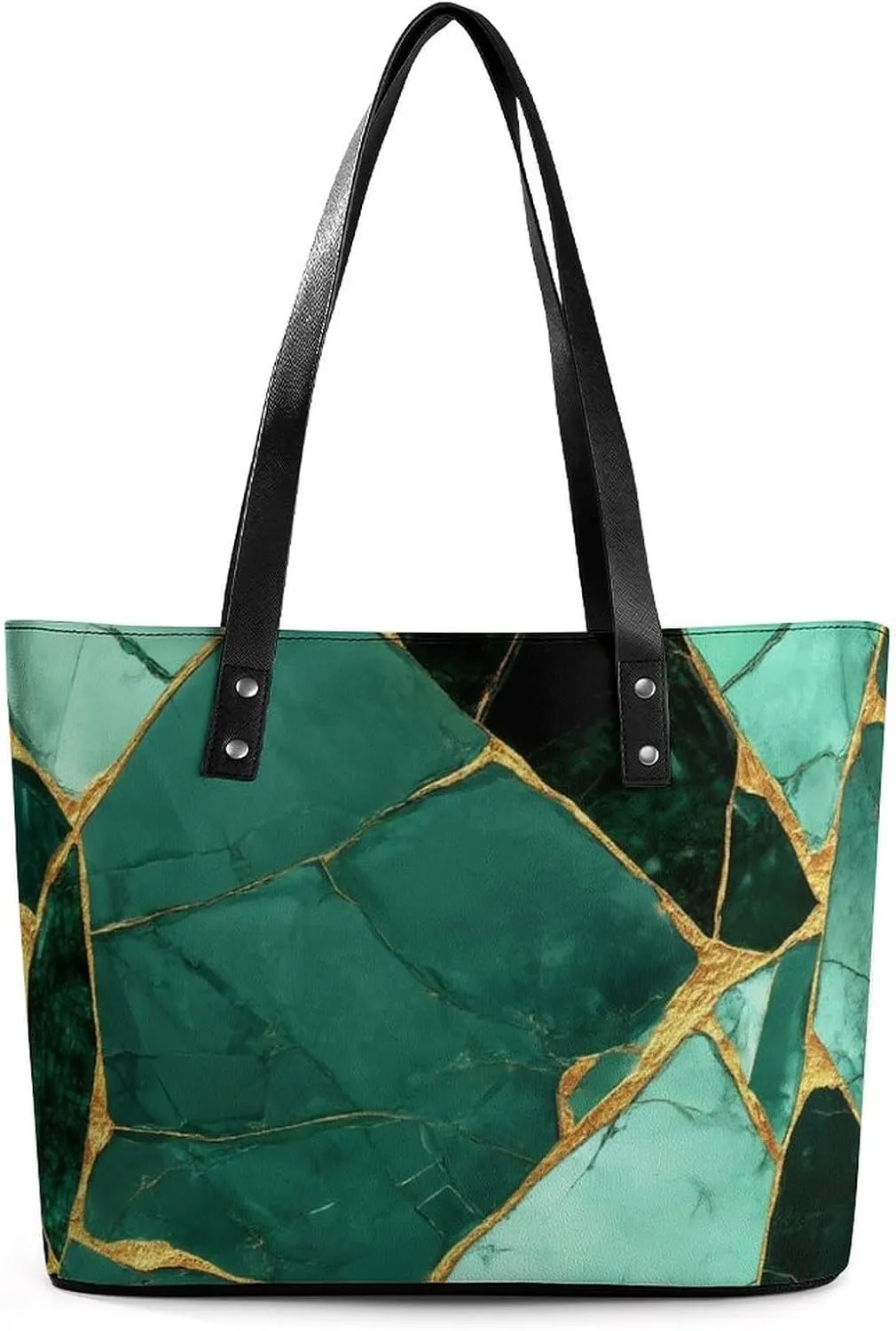 Casual Unsiex Tote Bag, Men and Women Lightweight Handbag with Compartment for Business, Travel