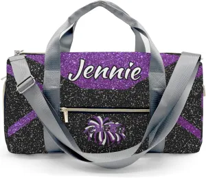 Cheerleaders Sports Gym Duffel Bag Overnight Bag Duffle Bag Teens Gymnastics Bag Sleepover Bag with Shoe Compartment,Deep Purple