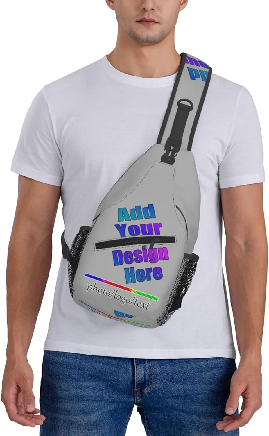 Chest Bag Personalized Sling Bag Crossbody Bags Daypack Customized Backpack Add Your Name Logo Photo Men Women