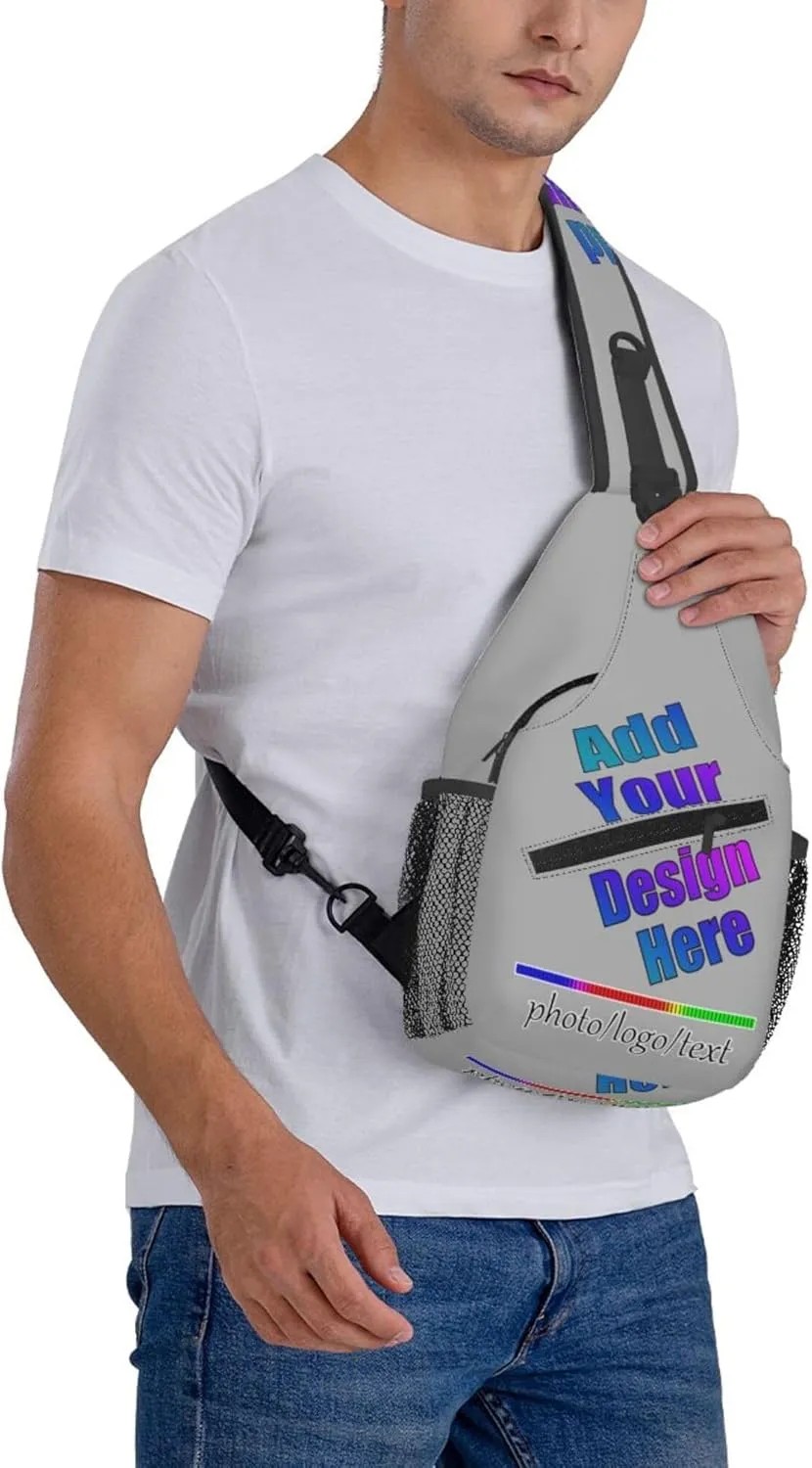 Chest Bag Personalized Sling Bag Crossbody Bags Daypack Customized Backpack Add Your Name Logo Photo Men Women