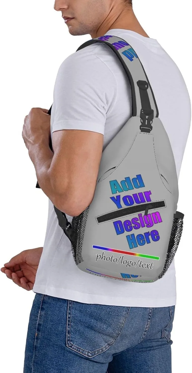 Chest Bag Personalized Sling Bag Crossbody Bags Daypack Customized Backpack Add Your Name Logo Photo Men Women