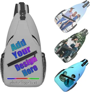 Chest Bag Personalized Sling Bag Crossbody Bags Daypack Customized Backpack Add Your Name Logo Photo Men Women