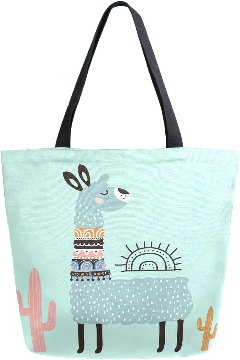 Chic Cute Fashion Style Pattern Extra Large Shoulder Tote Bag for Beach Travel Weekender Gym Grocery Shopping