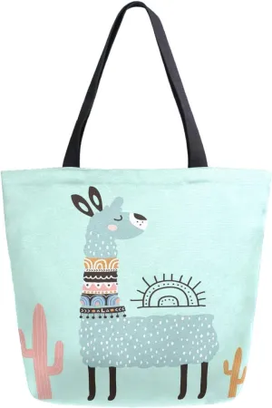 Chic Cute Fashion Style Pattern Extra Large Shoulder Tote Bag for Beach Travel Weekender Gym Grocery Shopping