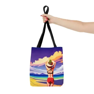 Chic Tropical Vacation Print Tote Bag