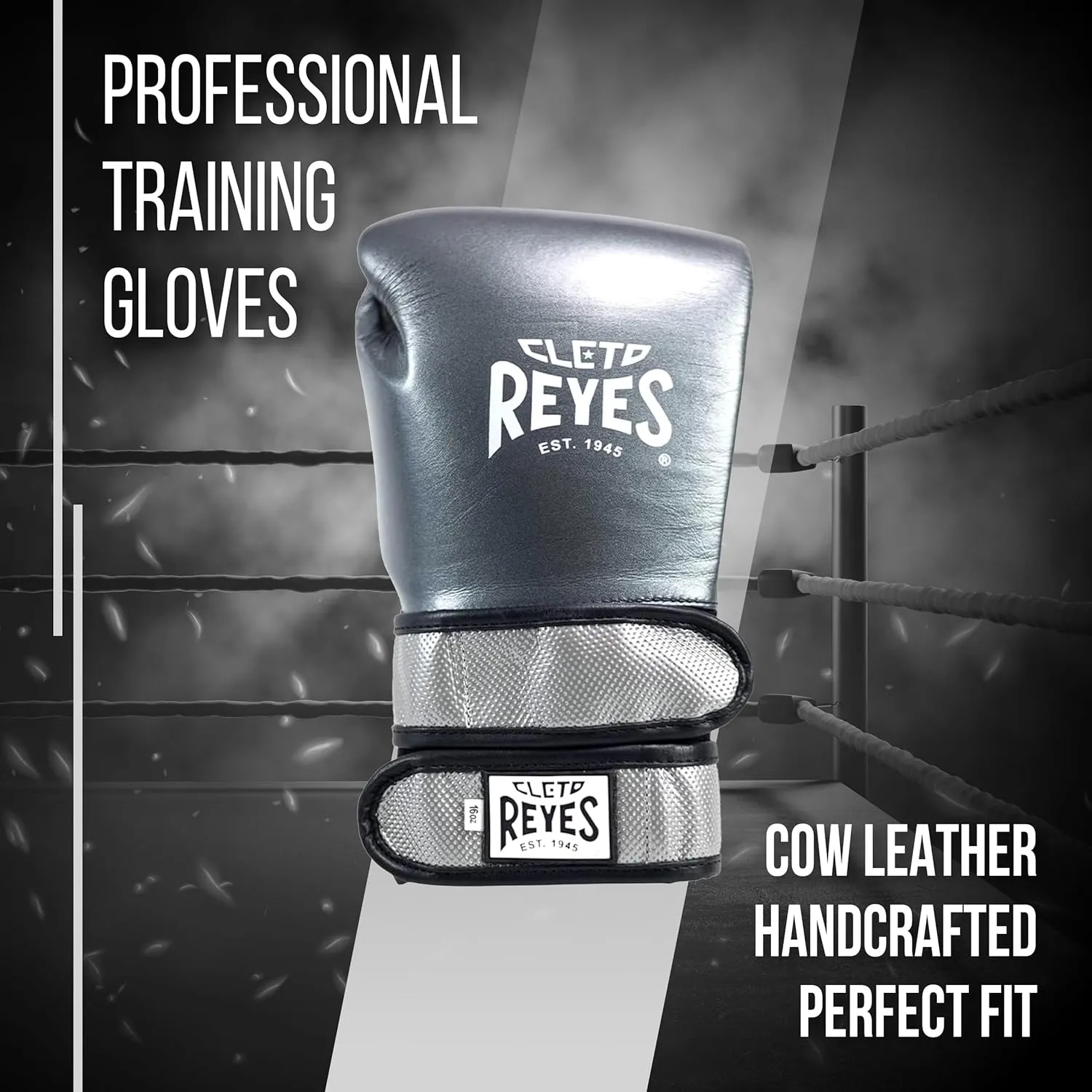 CLETO REYES Hero with Double Strap Hook and Loop Boxing Gloves for Training, Sparring and Heavy Punching Bags