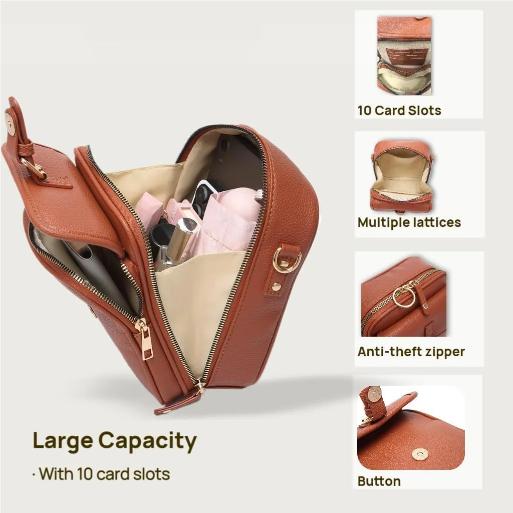 Collaboraten1 Crossbody Leather Bag, Urvashi Crossbody Leather Bag, Vintage Messenger Bag, for Women and Men