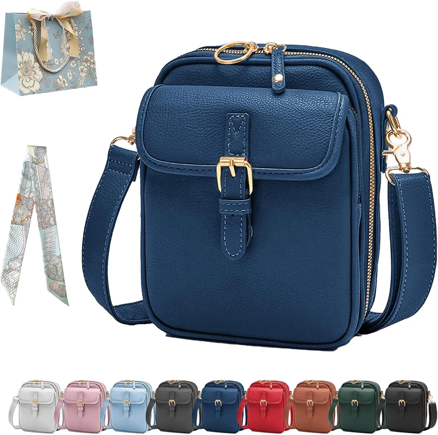 Collaboraten1 Crossbody Leather Bag, Urvashi Leather Bag, Retro Double-Layer Large Capacity Mini Crossbody Bags