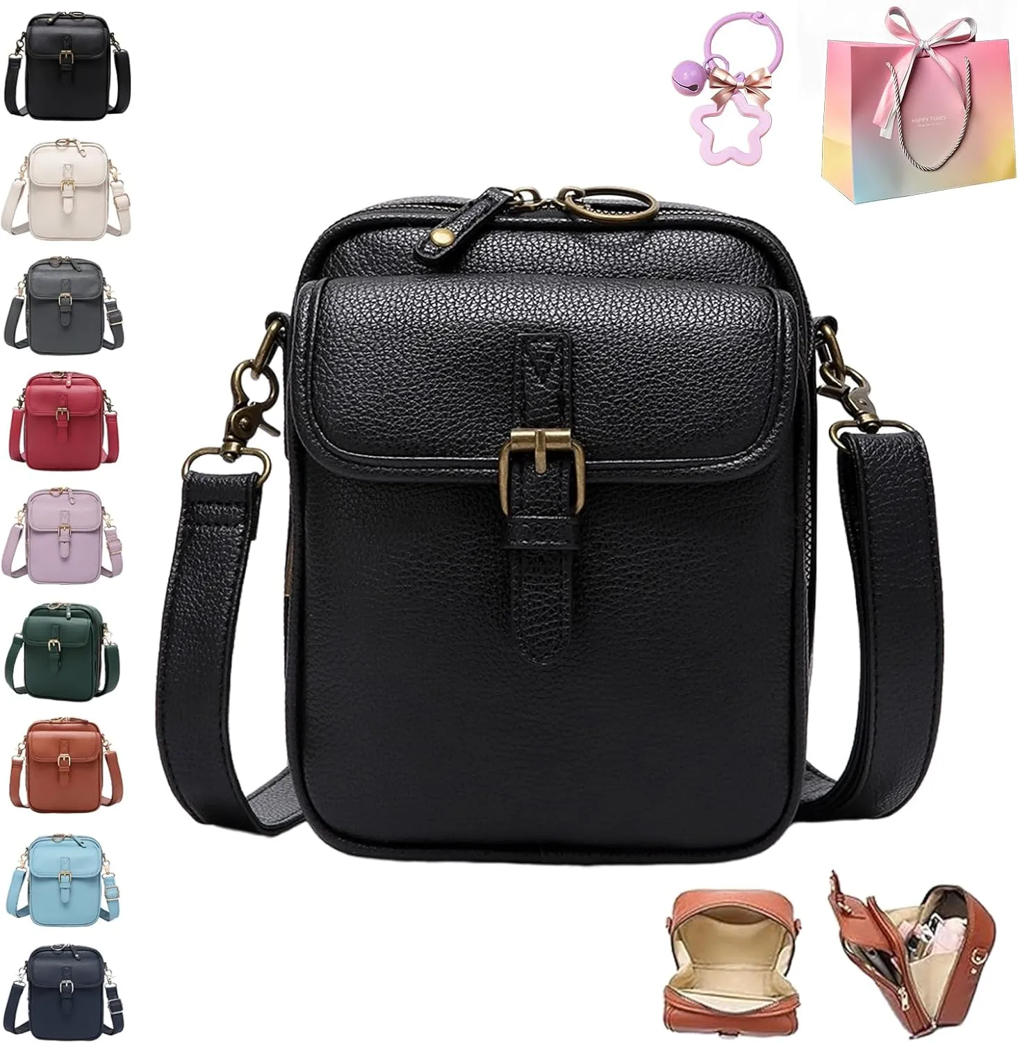 Collaboraten1 Crossbody Leather Bag, Urvashii Crossbody Leather Bags, Tojoyride Bag, Large Capacity Mini Crossbodys Bags