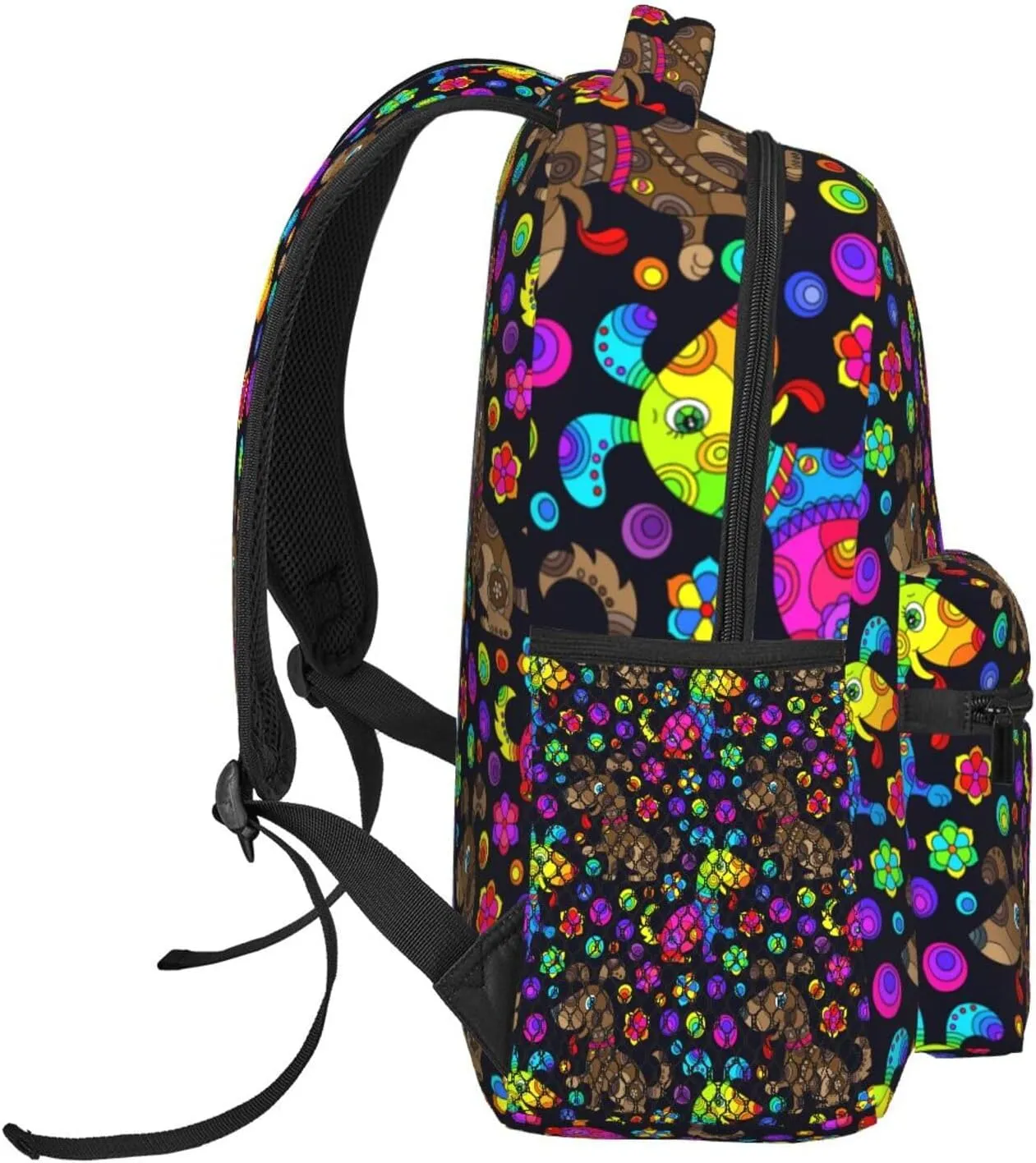 Colorful Dogs Backpacks 15 Inch Laptop Backpack Multipurpose Double Shoulder Bag for Men Women Gifts