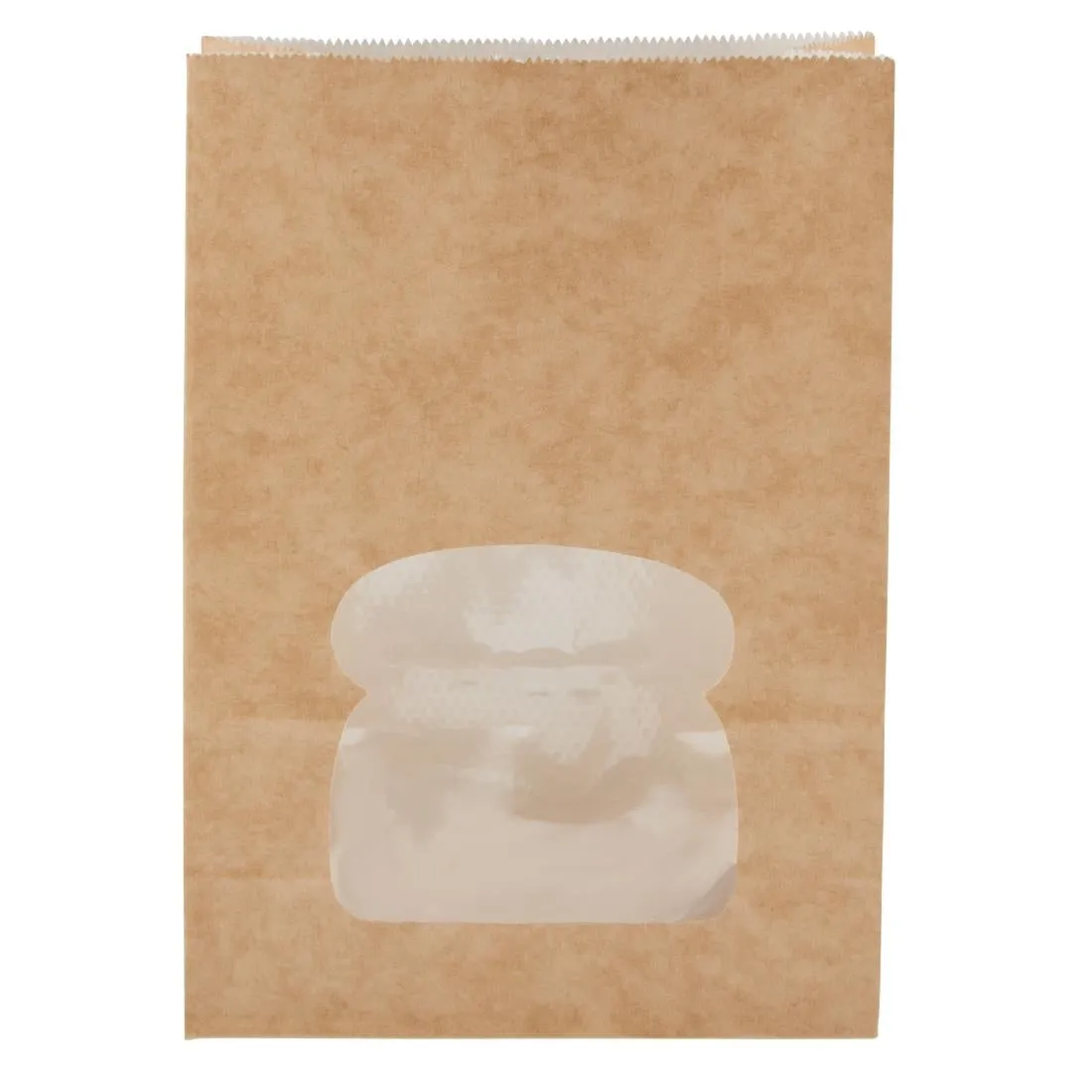 Colpac Recyclable Paper Sandwich Bags With Window Kraft (250 pack)
