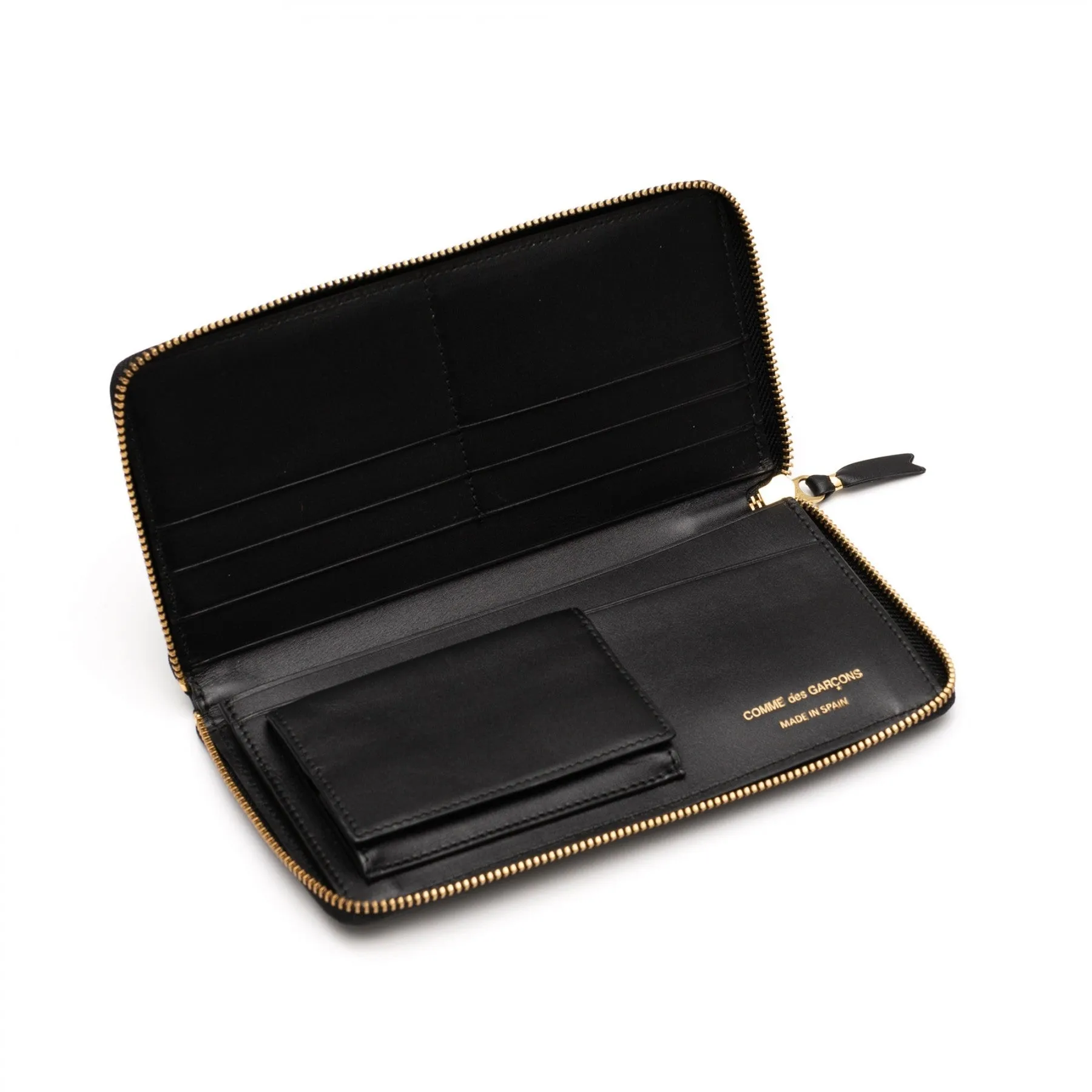 comme des garçons huge logo wallet (black)