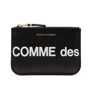 comme des garçons huge logo wallet (black)