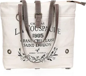 CREATIVE LEATHER ART CLA Bags, Couspaude Upcycled Canvas Tote Bag