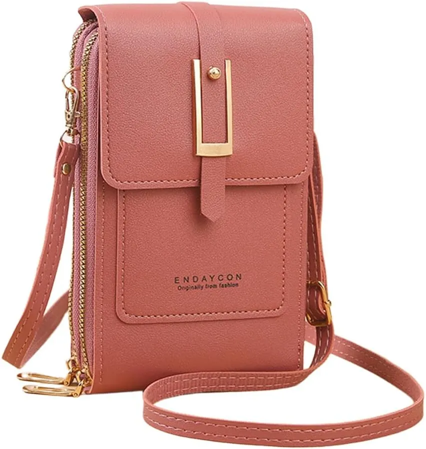Crossbody Bags for Women, Small Touchscreen Purse, Trendy Shoulder Wallet with Card Slots