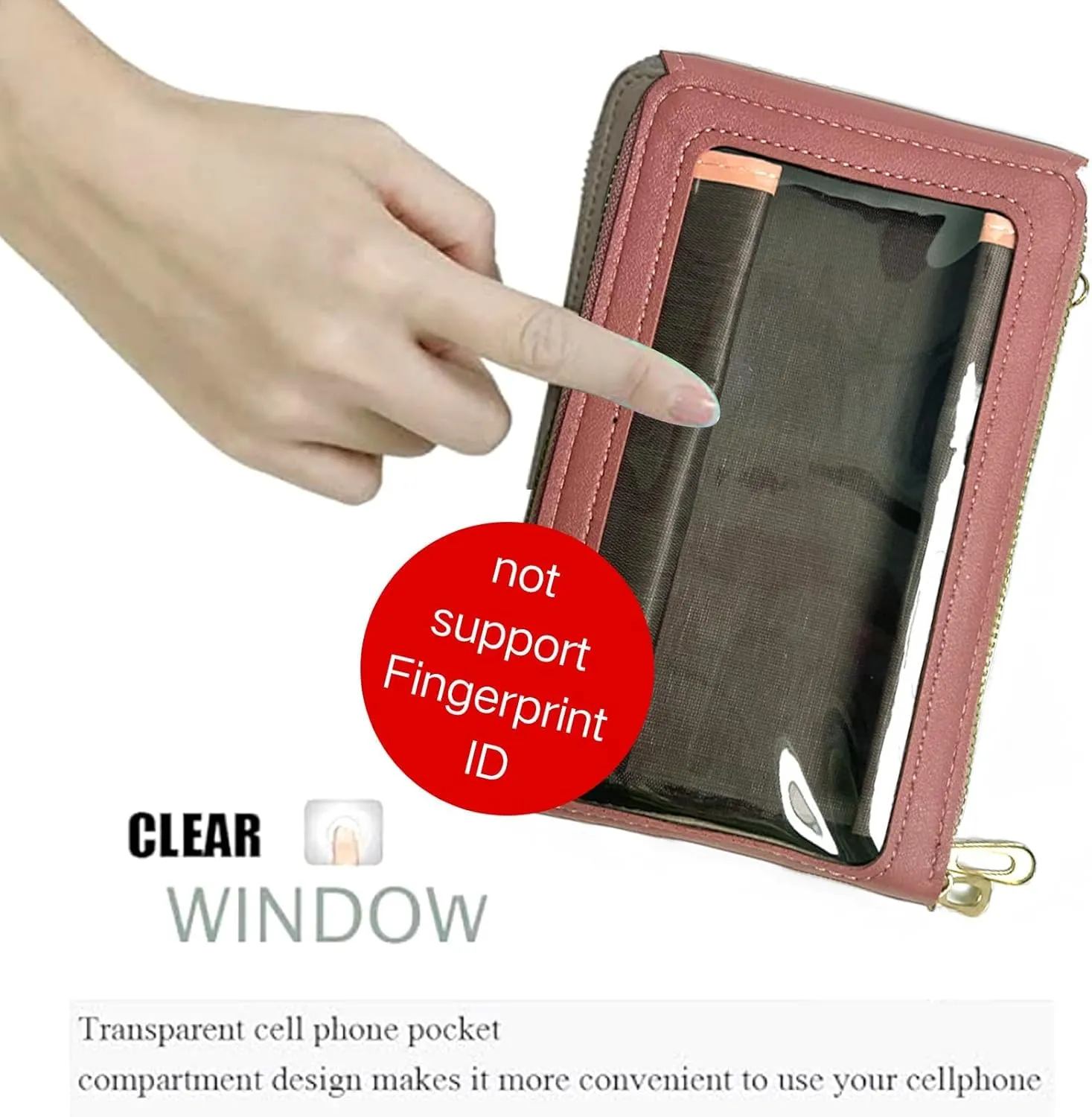Crossbody Bags for Women, Small Touchscreen Purse, Trendy Shoulder Wallet with Card Slots