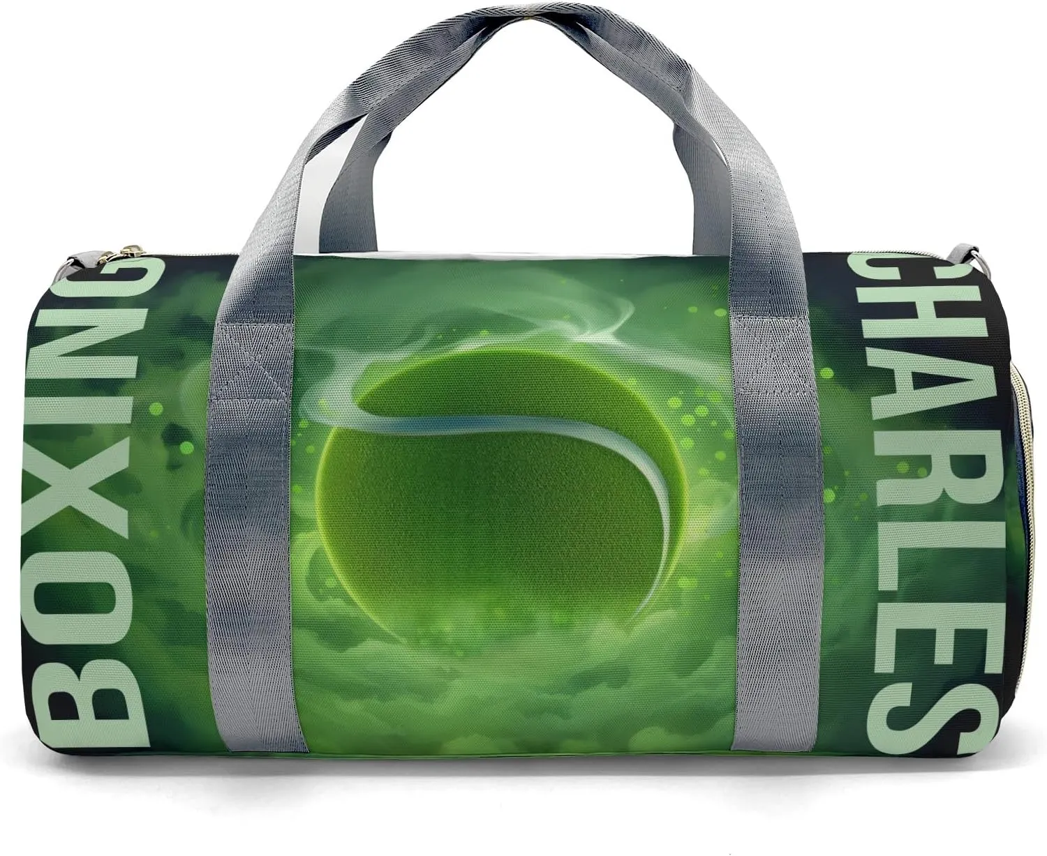 Custom Gym Bag Tennis Ball Sport Duffel Bag with Name Child Kids Adjustable Shoulder Strap Travel Bag for Boys Girls Teens