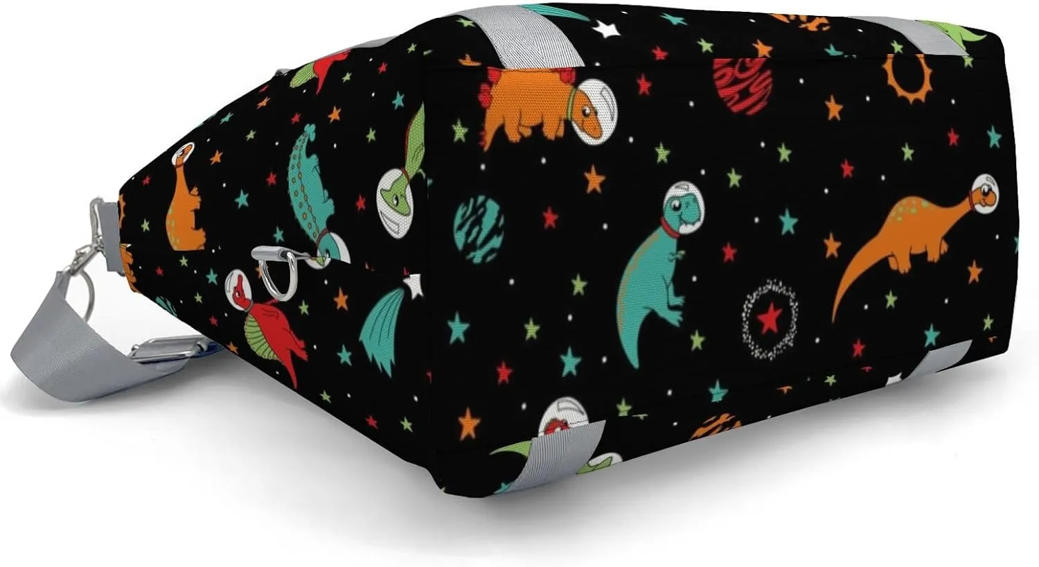 Custom Kids Dinosaur Print Night Star Duffel Overnight Dance Bag for Girls Personalized Dance Duffle Bag for Women Girls Customized Kids Gifts