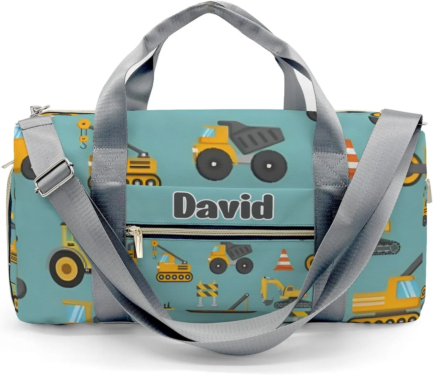 Custom Kids Duffel Overnight Dance Bag for Girls,Truck Dump Jump Personalized Dance Duffle Bag for Women Girls Customized Kids Gifts