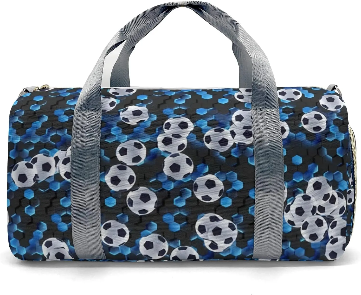 Custom Kids Football Soccer Print Duffel Overnight Dance Bag for Girls Personalized Dance Duffle Bag for Women Girls Customized Kids Gifts