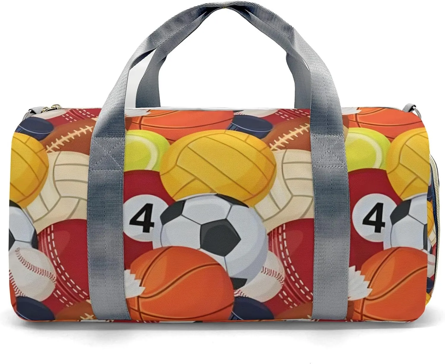 Custom MultiFunction Duffel Bag Sport Balls Sports Gym Bags Travel Weekender Overnight Bag for Girls Boys,Personalized Gymnastics Sleepover Bag Work Out Bags