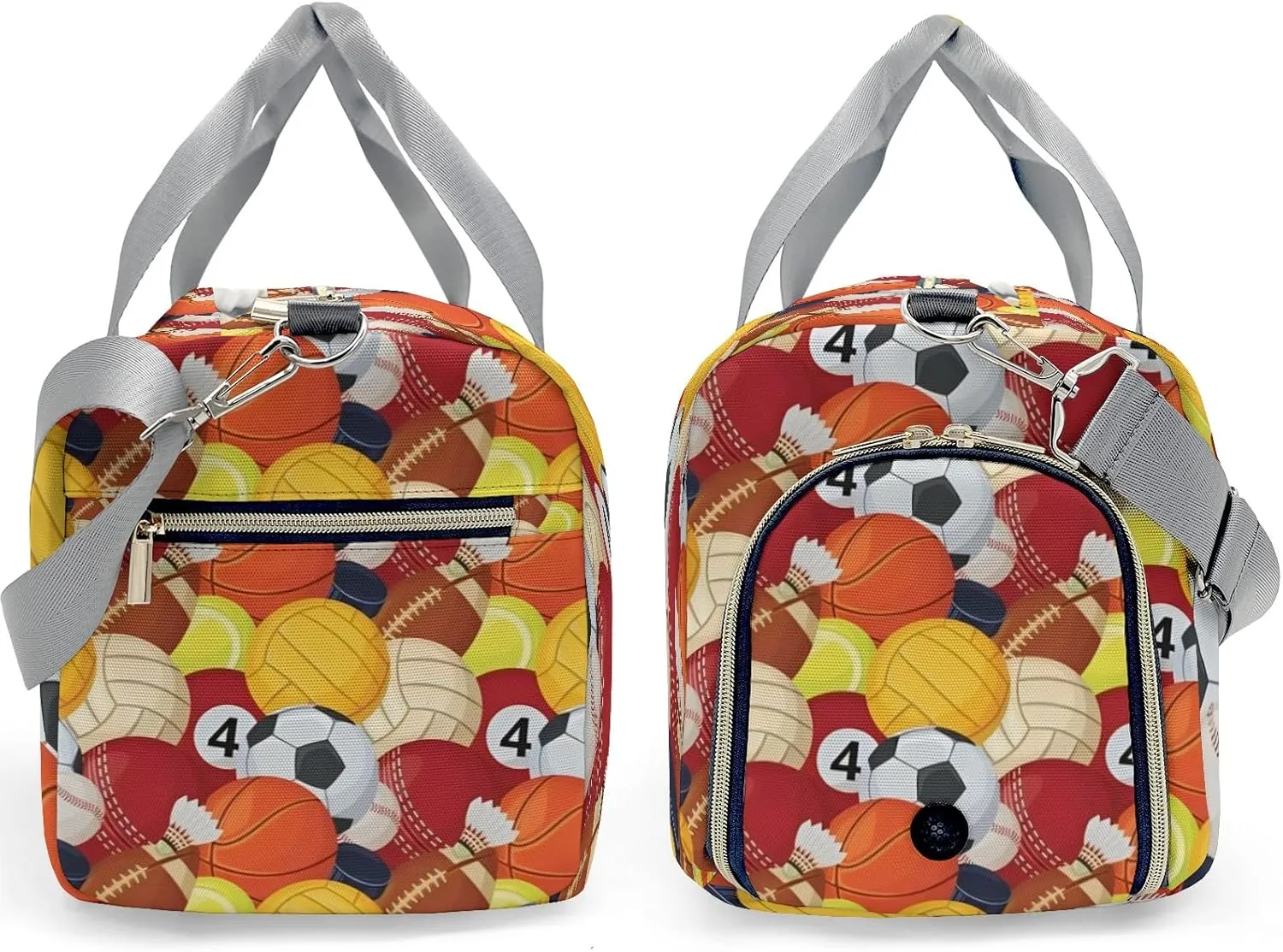 Custom MultiFunction Duffel Bag Sport Balls Sports Gym Bags Travel Weekender Overnight Bag for Girls Boys,Personalized Gymnastics Sleepover Bag Work Out Bags