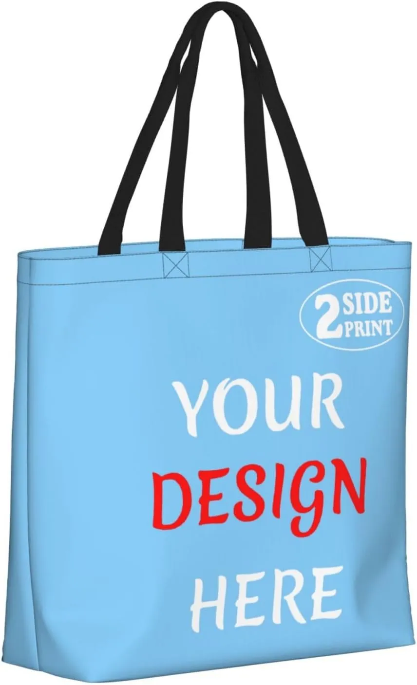 Custom Tote Bags Custom Bag Add Your Design For Business Work Travel Personalized Shoulder Bag