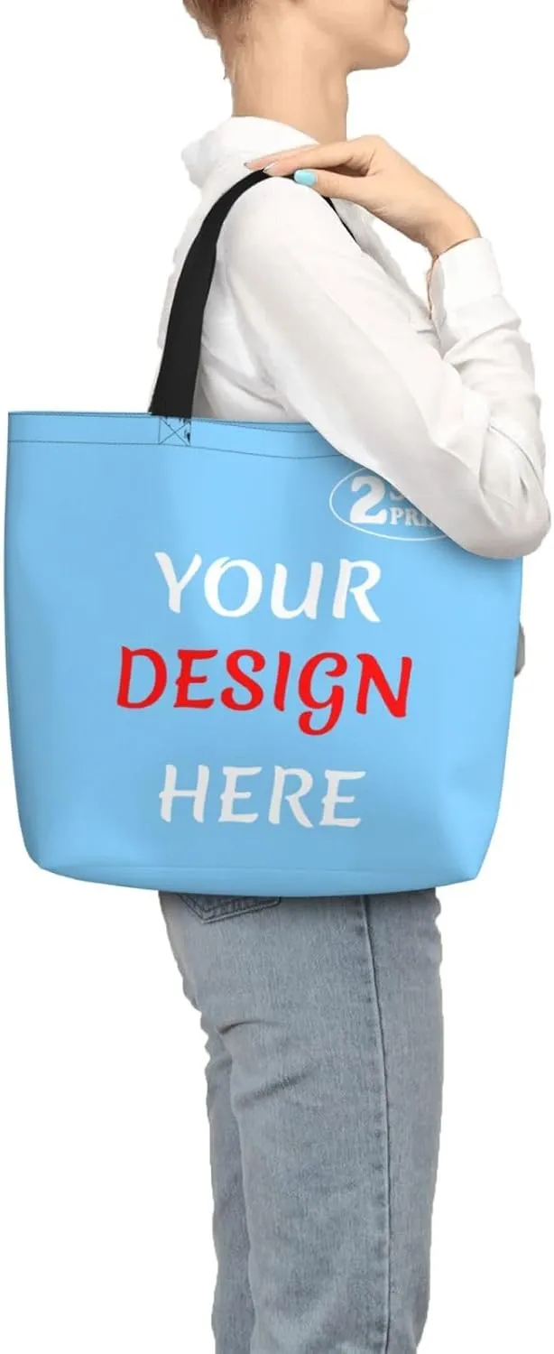 Custom Tote Bags Custom Bag Add Your Design For Business Work Travel Personalized Shoulder Bag