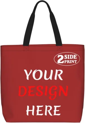 Custom Tote Bags Custom Bag Add Your Design For Business Work Travel Personalized Shoulder Bag